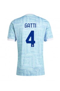 Juventus Federico Gatti #4 Jalkapallovaatteet Vieraspaita 2025-26 Lyhythihainen